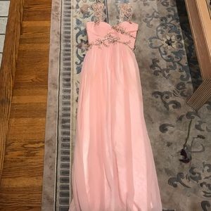 pink prom dress
